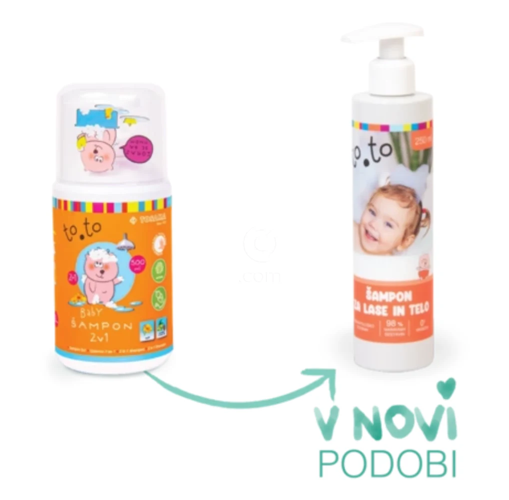 to.to Baby, šampon za lase in telo (250 ml)
